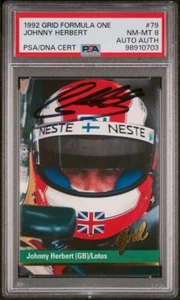 1992 Grid Formula 1 Johnny Herbert Auto #79 NM-MT 8 - Picture 1 of 2