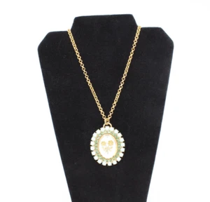 A5 100% Authentic LIZ PALACIOS S.F. Turquoise Crystal Rose Necklace - Picture 1 of 5