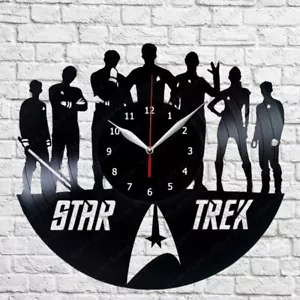 Star Trek Vinyl Record Wall Clock Fan Art Decor Vinyl clock Wall 12'' 30cm 286 - Picture 1 of 11