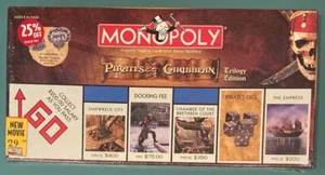 Disney Monopoly Pirates of the Caribbean Trilogy Edition 2007 - Factory Sealed - Picture 1 of 6
