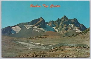 Oregon Cascades Vintage Postcard Broken Top Crater - Bild 1 von 2