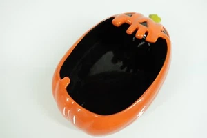 Plato de calabaza Department 56 Jack-O-Lantern Halloween naranja negro - Imagen 1 de 6
