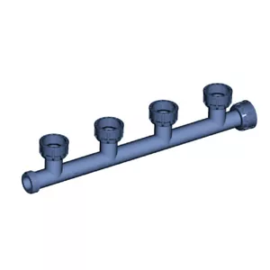 4 salidas 1" tubo PE atornillado conector ramal PVC distribuidor de salida - Imagen 1 de 3