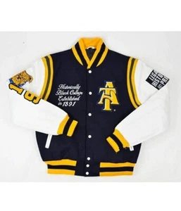 Customized North Carolina A&T State University Aggie Pride Varsity Blue Jacket - Picture 1 of 6