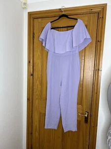 Gorgeous Mint Velvet Lilac Jumpsuit Size 14 UK - Picture 1 of 5