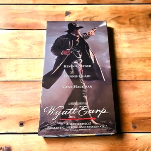 Wyatt Earp (VHS, 1994, 2-Tape Set) Kevin Costner, Dennis Quaid, Gene Hackman - Picture 1 of 7