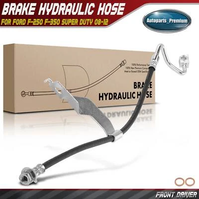 Mangueira hidráulica de freio dianteira esquerda LH para Ford F-250 F-350 Super Duty 2008-2012 RWD - Imagem 1 de 4