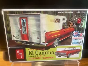 CHEVELLE EL CAMINO PICKUP W/CAMPER SHELL 1/25 AMT Plastic Model Kit NIB WRAPPED - Picture 1 of 7