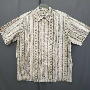 Burma Bibas Shirt Button Up Mens Large Multicolor 60 Singles Lawn Hawaiian - Picture 1 of 13