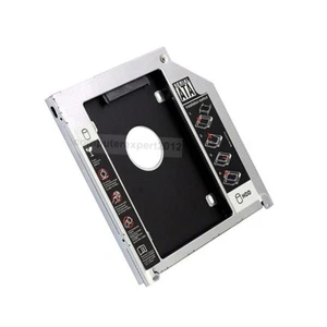 2. HDD SSD Festplatte Caddy für Apple MacBook Pro Unibody SATA SuperDrive DVD - Bild 1 von 7