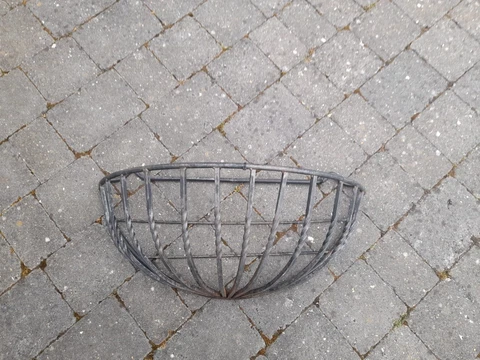 Solid Hay Rack wall mounted planter hanging basket reclaimed vintage garden Cover