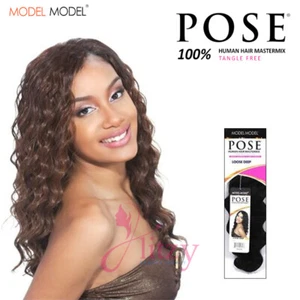 "Modell Modell POSE lose tiefe Human Hair Master Mix Weben 12"",14"", 16"", 18"" - Bild 1 von 2