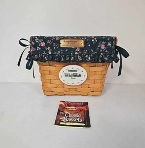 Longaberger 1997 Dresden Tour Basket Combo w/ Liner, Protector, Tie-on - Picture 1 of 10