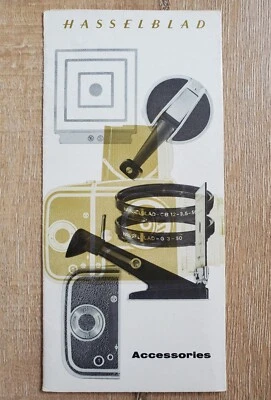 Folleto Accesorios Hasselblad Vintage 1960 Suecia Carl Zeiss Inglés 110260 Foto 1 de 4