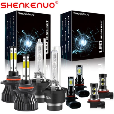 8Pcs Xenon White LED HID Headlight + Fog Light DRL Bulbs For Acura ZDX 2010-2013 - Image 1 of 4