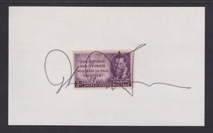 John C. Bersia (1956-2019), Pulitzer Prize Winner, signed Joseph Pulitzer Stamp - Picture 1 of 1