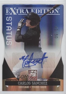 2011 Donruss Elite Extra Edition Prospects /50 Yolmer Sanchez Carlos #36 Auto - Image 1 of 2