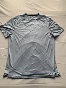 Alive Qwick Dry Mens blue short sleeve T- shirt size L - Picture 1 of 6