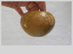 Vintage Mexikanische Volkskunst Holz geschnitzt Schale 1998 Rodriguez - Bild 1 von 4