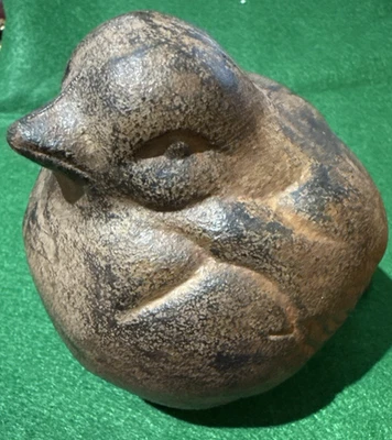 Objeto de pájaro codorniz pesado de colección marrón/negro (5" x 3,5") Foto 1 de 2