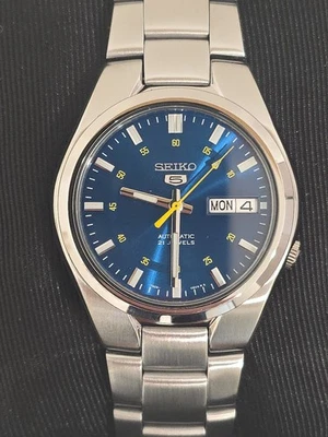 Seiko 5 Sports Blue Men's Watch - SNK615K1 - Image 1 of 4