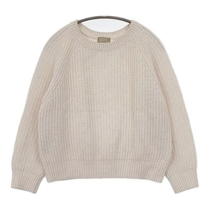 MARGARET HOWELL 578-9263031 WOOL CASHMERE Sweater knit beige 5-0818T∞ - Picture 1 of 6