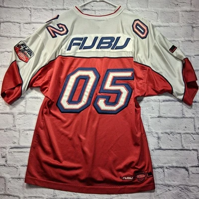 Camiseta vintage Fubu All Stars 05 para hombre talla L roja blanca azul Y2K 2001 hip-hop  Foto 1 de 4