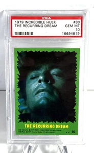 1979 Topps the Incredible Hulk The Recurring Dream #80 - PSA 10 - Pop 2 - Picture 1 of 5