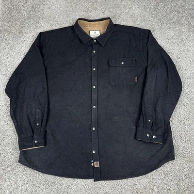 Legendary Whitetails Shirt Mens 3XL Black Buck Camp Brushed Cotton Corduroy Trim - Image 1 of 4