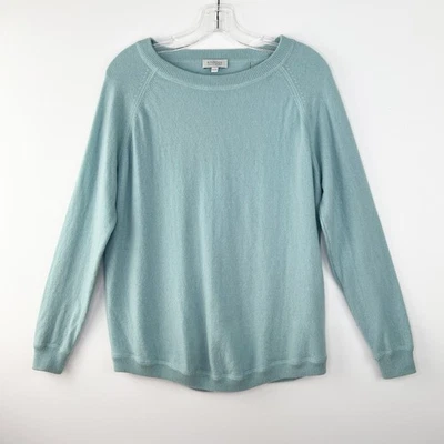 Suéter KINROSS Grande Azul Bebé Ultra Felpa Suave Lujo 100% Cachemira Talla XS Foto 1 de 4