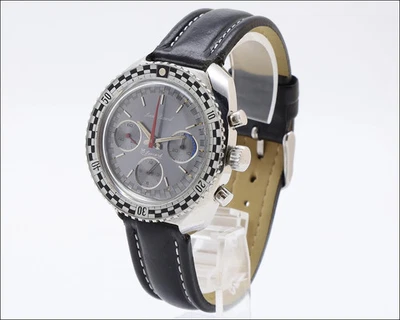 Vintage Lucien Piccard Chronograph Rally Bakelite Bezel - Watch Valjoux 7736 - - Image 1 of 4