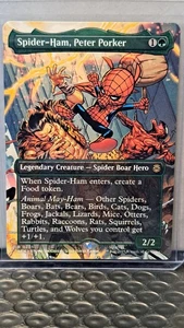 MTG Spider-Man - Spider-Ham, Peter Porker #201 "Borderless" (Legendary Creature) - Bild 1 von 4