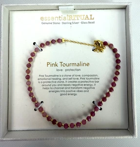 Essential Ritual Pink Turmaline Love & Protection Armband Echt Stein Neu in OVP - Bild 1 von 5