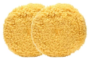 7.5" x 1.5" Blended Wool Buffing Polishing Pad, Hook and Loop Backing (2 Pack) - Picture 1 of 3