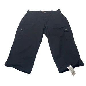 Lee Women’s Capri Pants Black Straight Leg Pants Size 16 Rd Description - Picture 1 of 9