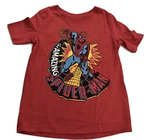 Jumping Beans Boys Marvel The Amazing Spider-Man Red Tee Shirt New 4, 5, 6, 7 - Picture 1 of 6