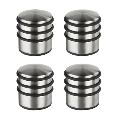 Türstopper Türpuffer Edelstahl - Design 4er Set hoch Bodentürstopper Türhalter - Bild 1 von 2