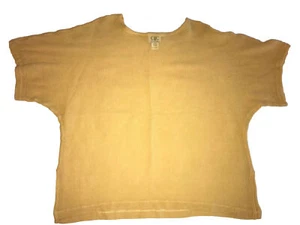 Vintage CTC Carol Turner Collection Boxy Top Oversized Pullover Gelb Laganlook XL - Bild 1 von 11