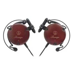 Audio Technica ATH-EW9 Ear Fit Clip-On Headphones Wooden Wood 3.5mm New japan - Picture 1 of 2