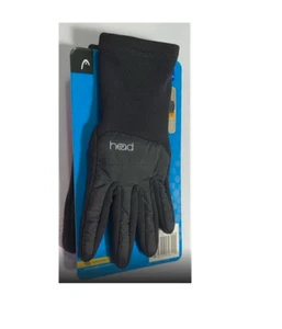 HEAD Junior Hybrid Sensatec Touchscreen Gloves Mittens (Black, Large 10-14) NEW - Picture 1 of 2