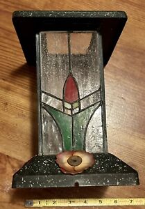 New ListingVintage Humming Bird Stained Glass Feeder Casing
