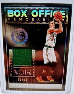 2018-19 Noir Box Office Patch- Jayson Tatum /99 Boston Celtics!
