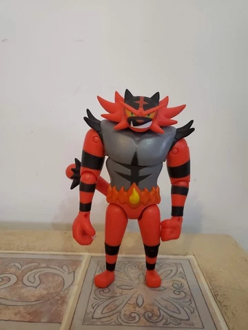 Pokemon TOMY 2017 Incineroar 6"  Articulated Figure Gamestop Exclusive Cover