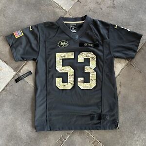 Nike On Field San Francisco 49ers Bowman Salute To Service Camo Jersey Youth M