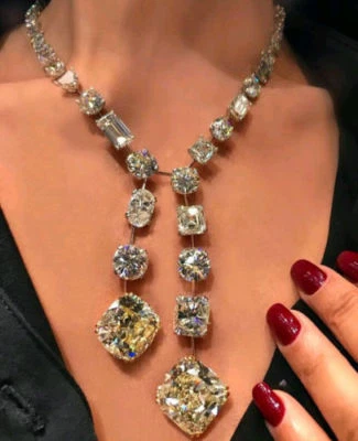 Solid 925 Sterling Silver Beautiful Big Stone Cocktail Party Necklace Jewelry  - Image 1 of 3