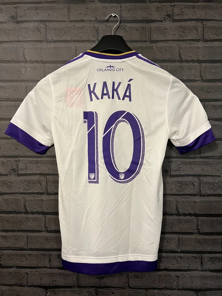 Orlando City SC Kaka 14-15 Authentic Adizero Away Kit White Slim Fit New w/Tag - Image 1 of 4