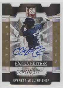 2009 Donruss Elite Extra Edition Status Gold Signatures /5 Everett Williams Auto