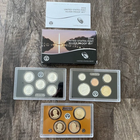 NEW In Box! 2014-S United States Mint Silver Proof Set COA 14 coins OGP Cover