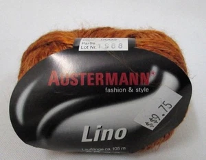 AUSTERMANN YARN~LINO~Copper #0005~ 50 g- 115 yds~NEW ~HTF Discontinued - Picture 1 of 9