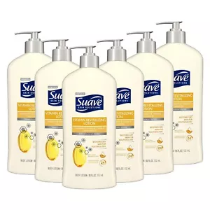 Suave Skin Solutions Body Lotion Revitalizing with Vitamin E, 18 Fl Oz (Pack of - Picture 1 of 5